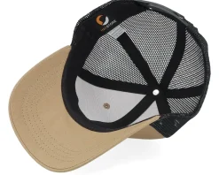 Kids 3d Police Badge Junior Caramel/Black Trucker - Kiddo Cap