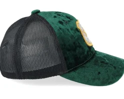Kids 3d Police Badge Junior Velvet Green/Black Trucker - Kiddo Cap