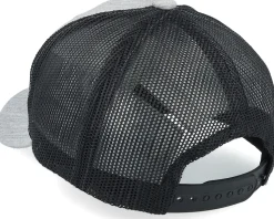 Kids 3d Police Badge Junior Heather Grey/Black Trucker - Kiddo Cap