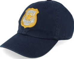 Kids 3d Police Badge Junior Navy Dad Cap - Kiddo Cap