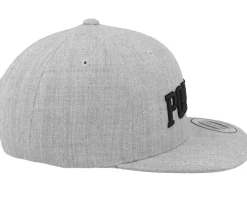 Kids 3D Police Heather Grey Snapback - Kiddo Cap