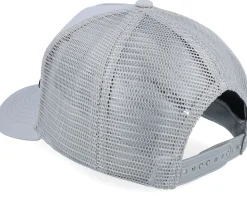 Kids 3d Smile Light Grey A-Frame Trucker - Kiddo Cap