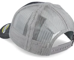 Kids Dark Denim Meshback Black/Grey Trucker - John Deere