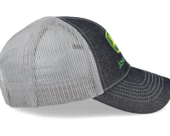 Kids Dark Denim Meshback Black/Grey Trucker - John Deere