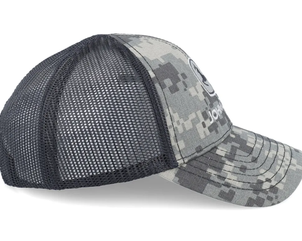 Kids Digi Hat Black/Camouflage Trucker - John Deere