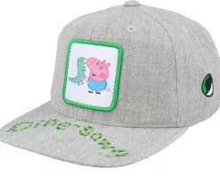 Kids Dine-saw George Patch Heather Grey Snapback - Peppa Pig