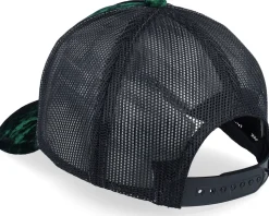 Kids Dino Gold Patch Velvet Green/Black A-Frame Trucker - Calza Pennello