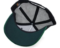 Kids Dino Gold Patch Velvet Green/Black A-Frame Trucker - Calza Pennello