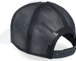 Kids Dino Silver Patch Velvet White/Black A-Frame Trucker - Calza Pennello