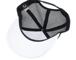 Kids Dino Silver Patch Velvet White/Black A-Frame Trucker - Calza Pennello