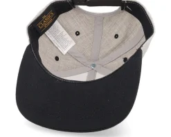 Kids Dino T-rex Santa Heather Grey/Black Snapback - Kiddo Cap