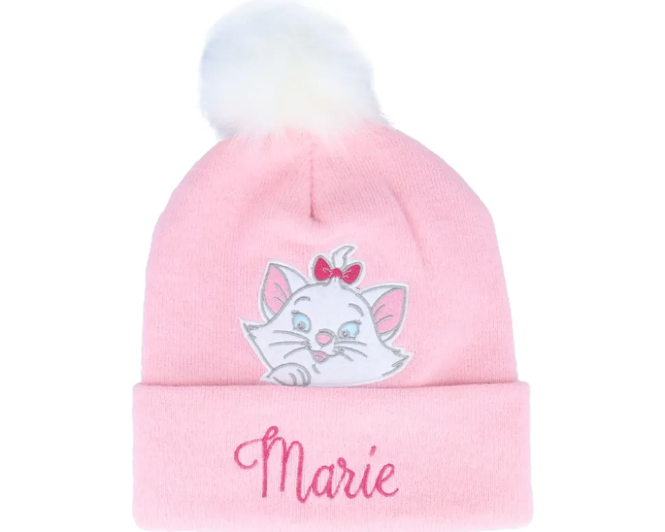 Kids Disney Marie Beanie Pink Pom - Difuzed