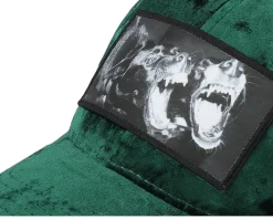 Kids Dogs Velvet Green/Black Trucker - Calza Pennello