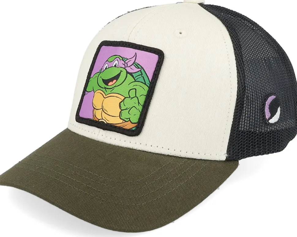 Kids Donatello Box Green/White/Black Trucker - TMNT