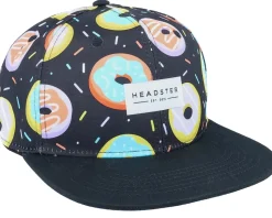 Kids Duh Donut Black Snapback - Headster