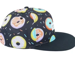 Kids Duh Donut Black Snapback - Headster