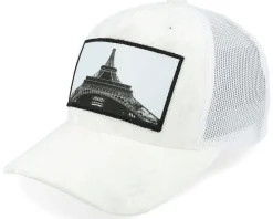 Kids Eiffel Tower Velvet Black A-Frame Trucker - Calza Pennello