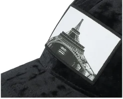 Kids Eiffel Tower Velvet Black Trucker - Calza Pennello