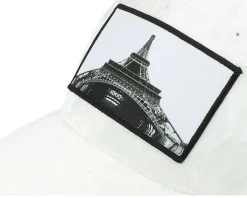 Kids Eiffel Tower Velvet White Trucker - Calza Pennello