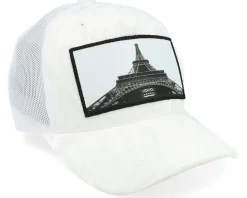 Kids Eiffel Tower Velvet White Trucker - Calza Pennello