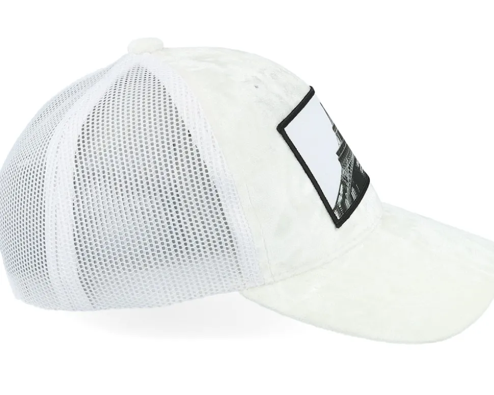 Kids Eiffel Tower Velvet White Trucker - Calza Pennello