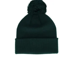 Kids Engraved Suede Patch Bottle Green Pom - Beechfield