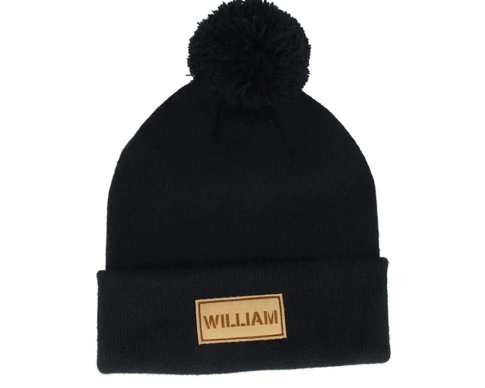 Kids Engraved Suede Patch Bottle Green Pom - Beechfield