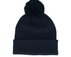 Kids Engraved Suede Patch French Navy Pom - Beechfield