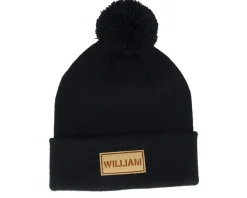 Kids Engraved Suede Patch French Navy Pom - Beechfield