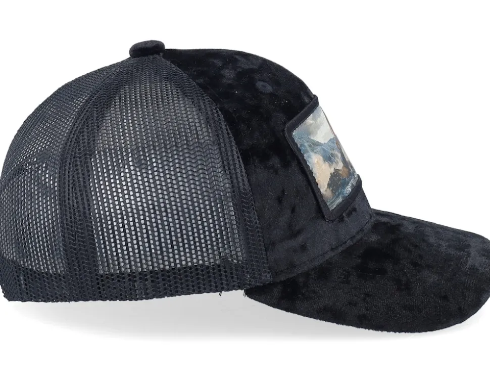 Kids Excavator Velvet Black Trucker - Calza Pennello