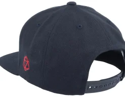 Kids Flaming Fire Dragon Black Snapback - Critiql Hit