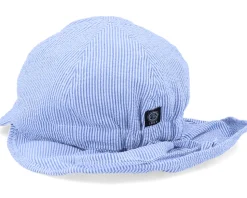 Kids Freddy Jr. Seersucker Blue Ear Flap - CTH Ericson