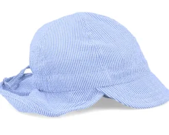 Kids Freddy Jr. Seersucker Blue Ear Flap - CTH Ericson