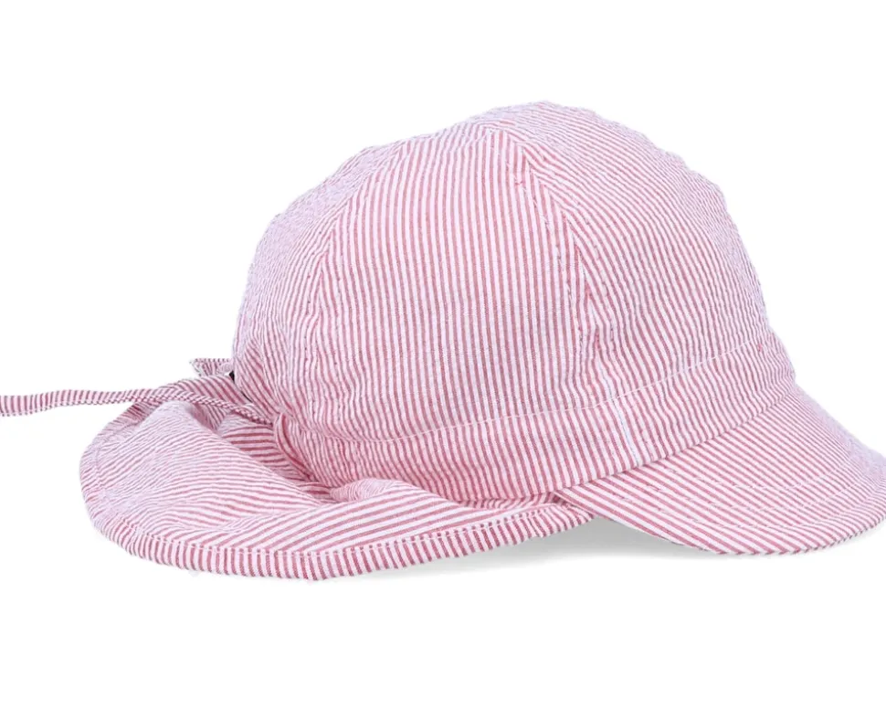 Kids Freddy Jr. Seersucker Red Ear Flap - CTH Ericson