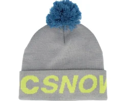 Kids Gambol Beanie Steeple Gray Pom - DC