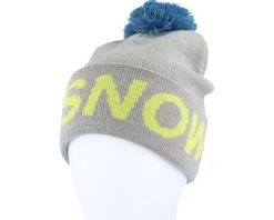 Kids Gambol Beanie Steeple Gray Pom - DC
