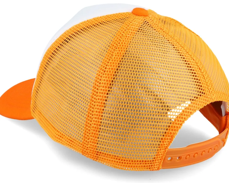 Kids Geometry Bear Orange/White Foam - Kiddo Cap