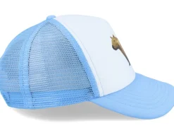 Kids Geometry Capybara Skyblue/White Foam Trucker - Kiddo Cap