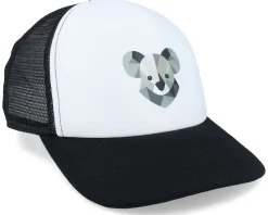 Kids Geometry Koala Black/White Foam Trucker - Kiddo Cap