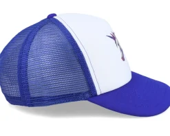 Kids Geometry Unicorn Royal Blue/White Foam Trucker - Kiddo Cap