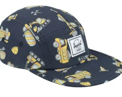 Kids Glendale Uv Cap Construction Site Black 5-Panel - Herschel