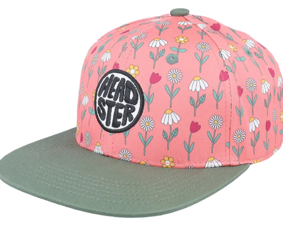 Kids Grow Up Peonies/Green Snapback - Headster