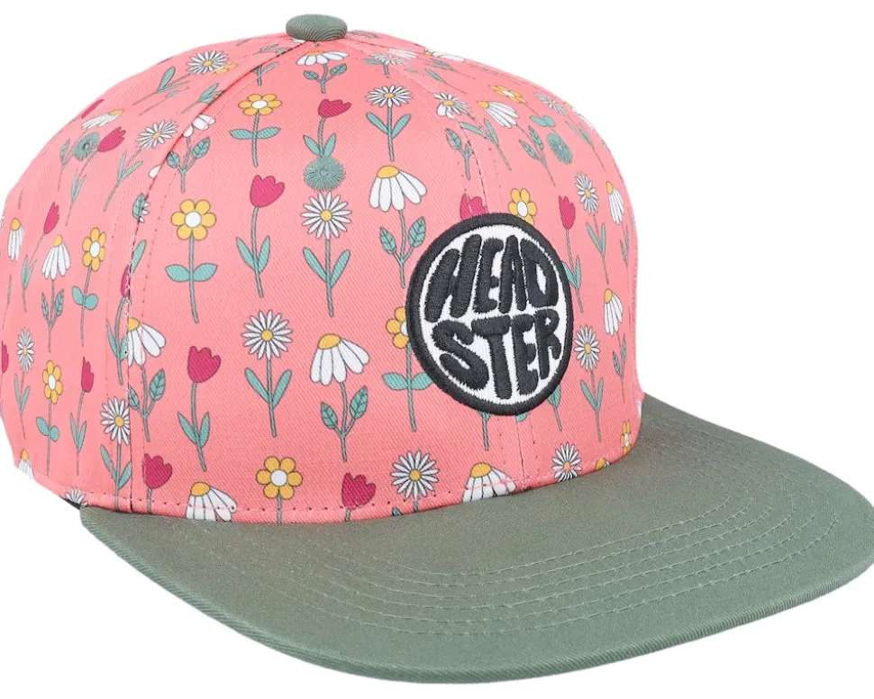 Kids Grow Up Peonies/Green Snapback - Headster
