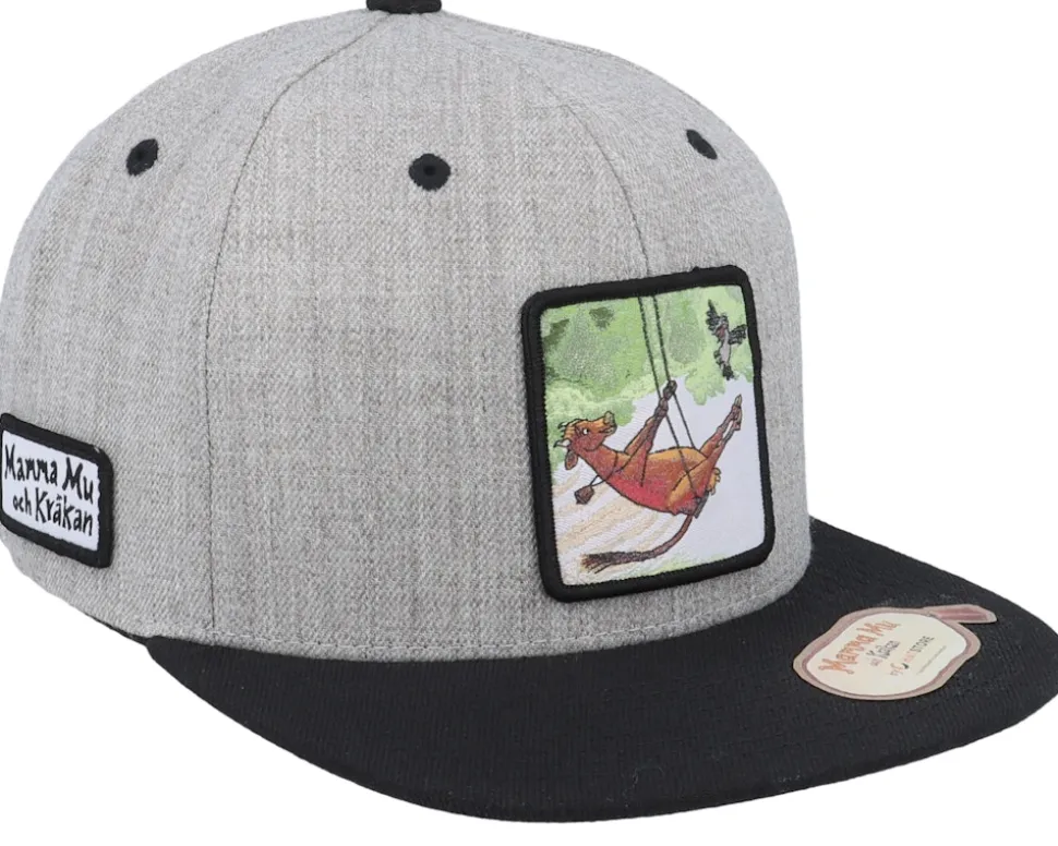 Kids Gungar Grey/Black Snapback - Mamma Mu & Kråkan