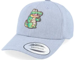 Kids Happy Crocodile Grey Adjustable - Kiddo Cap