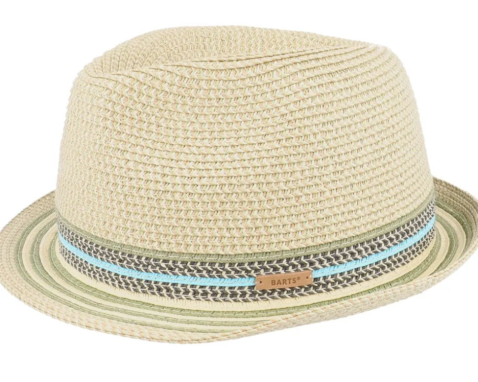 Kids Hare Hat Straw Blue Trilby - Barts