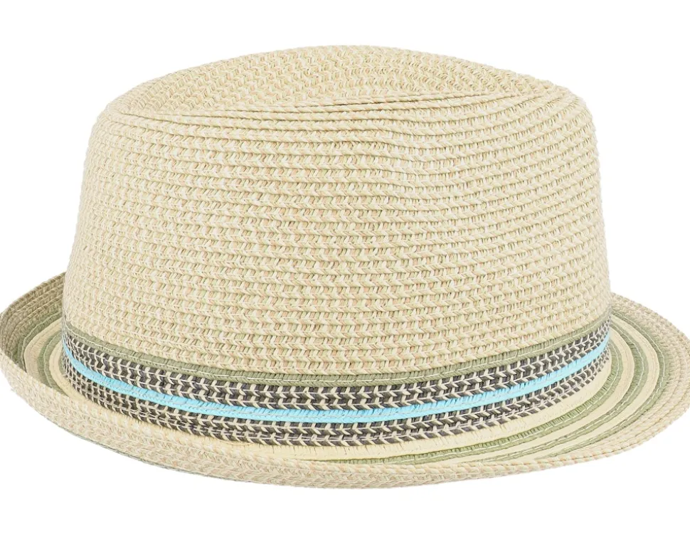 Kids Hare Hat Straw Blue Trilby - Barts