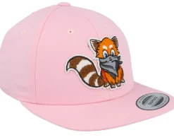 Kids Hatsie The Red Panda Pink Snapback - Kiddo Cap