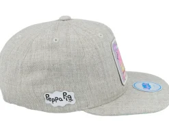 Kids Heather Grey Magical Unicorn Patch Snapback - Peppa Pig