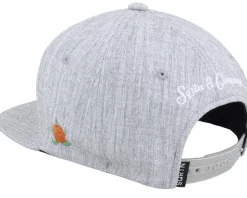 Kids Heather Grey Snapback - SQRTN